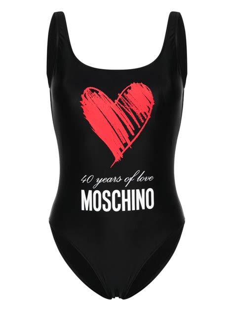 Moschino Traje De Baño Con Logo Estampado .